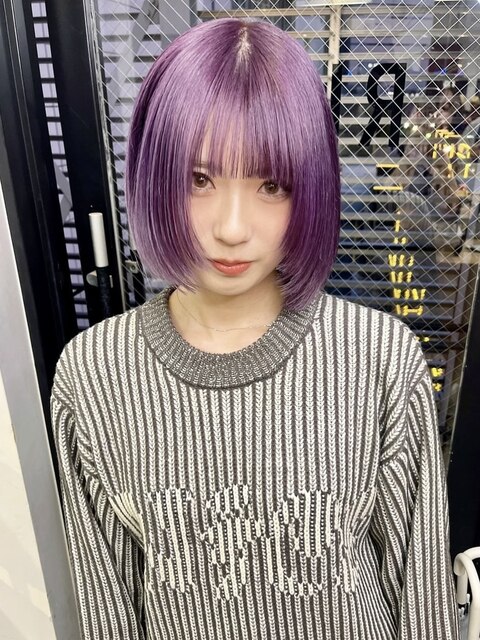 【RITZY】Lavender pink × bob cut