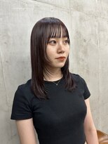 ソルトウォーター(SALT WATER) 顔まわりカット ブラウンレッド ブリーチなし