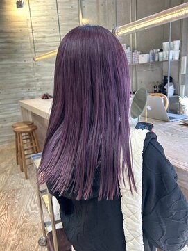 ヲタク(wotaku.) ラベンダーカラーパープルカラーブリーチカラー派手髪ブリーチ