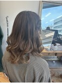 ゆる巻きハーフツイン