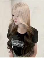 リンドトウキョウ ウメダ(LINDO TOKYO)&nbsp;ホワイトベージュ/デザインカラー/梅田/大阪/髪質改善/前髪