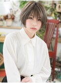 細めハイライト小顔ウルフマッシュショートc6志木20代30代40代