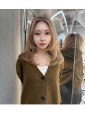 韓国/ハイトーンカラー/ワンホンヘア/レイヤーカット/髪質改善　