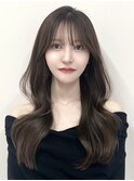 【韓国顔周りレイヤーカット】×似合わせカラー髪質改善/新宿