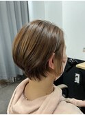 耳掛けショートボブ