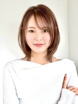 ソイクフ 四条大宮店(SOY-KUFU)&nbsp;小顔くびれレイヤーハッシュカットミディ大人可愛い透明感カラー