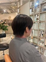 アシャ ヘアー ソリューション 神戸店(asha hair solution) ミルクティーブロンド/ダークブルー/デジタルパーマ/摂津本山