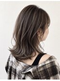 大人上品なハイライト　白髪ボカシ　名東区美容室