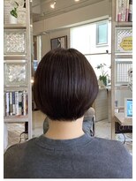 アシャ ヘアー ソリューション 神戸店(asha hair solution) ダークパープル/ナチュラルショート/夏のヘアアレンジ/摂津本山