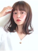Say.外ハネボブくびれボブスモーキーカラー前髪20代30代40代50代