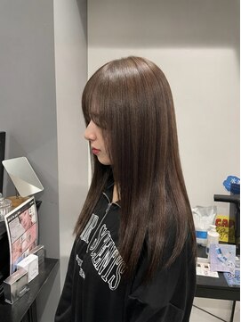キャパ セントラル 天神 大名店(CAPA central) グレージュブラウン 透明感カラー 髪質改善 艶髪 10代 20代