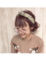 リノ(Lino)&nbsp;ドラマ【地味にスゴイ】石原さとみちゃん風スカーフアレンジ♪