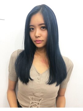 トロニー(TLONY) TLONY渋谷 染めれるシールエクステ ネイビーブルー