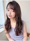 アフロート斎藤　薄め前髪カジュアルロング髪質改善小顔ヘア