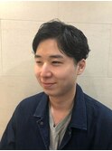 ツーブロアップバングリバースパーマ