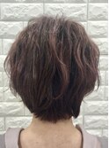ショートボブウェーブ巻き