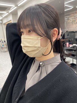 ロンド マーレ 天神大名店(Lond mare) イメチェン/チェリーブラウン/フェミニン/ダークアッシュ/束感