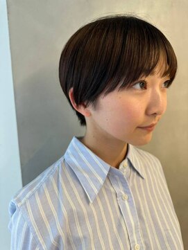 ガリカ 渋谷(Gallica) 【神山美来】小顔ライン/大人暗髪グレージュ/艶感地毛風カラー