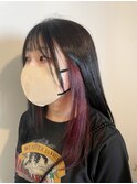 イヤリングカラーとラベンダーピンク