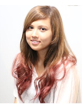 ウィーズヘアー(Weed's Hair) ミントグレージュ×パープルピンク