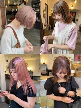 フルアヘッド(FULL A HEAD)の写真/若年層も大人女性も憧れの‘’ハイクオリティ‘’な髪色に！ダメージ94%カットのケアブリーチ使用◎