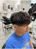 波巻きマッシュパーマ