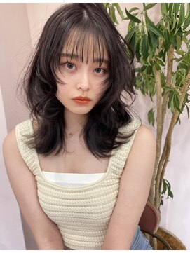 ボタン シブヤ(VOTAN SHIBUYA) ラベンダー/グレージュ/韓国ヘア/渋谷/レイヤー/顔まわり