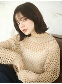 ナチュラル外ハネ×20代韓国風ゆる巻きヘア