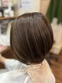 モアニヘアー(moanihair)&nbsp;ショートボブ、女性らしい丸みのあるスタイルです＾＾
