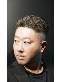 スキンフェード×ツイストスパイラルパーマ
