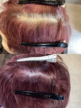 グレープ(GRAPE) アルティストカラー根元染めBeforeAfter