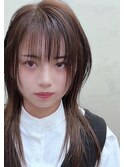 【コトノハ】くすみロングウルフレイヤーロング小顔に見せるヘア