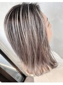 バレイヤージュ/シルバーベージュ/グレージュ