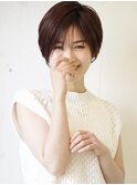 シースルー前髪の小顔フェザーショート白髪対応20代～50代◎