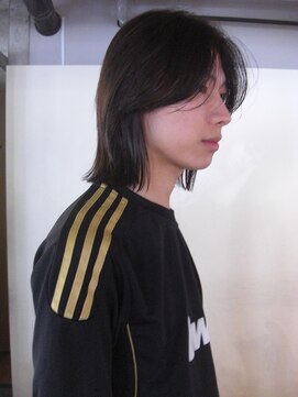 ノラジャーニー(NORA Journey) メンズボブウルフメンズミディアムレイヤーカットメンズウルフ