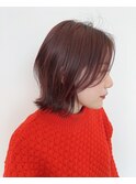 切りっぱなしボブ×フェイスレイヤー