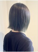 深みグリーン バレイヤージュ