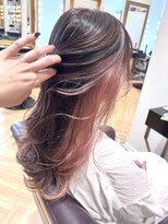 コワファースト させぼ五番街店(COIFF1RST) インナーカラー×ピンクベージュ