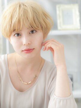 カバーヘア 上尾西口店(COVER HAIR) ハイトーンカラー韓国風小顔マッシュパーマh4上尾10代20代30代