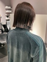 ヘアーエスクールシーユー 枚方T-SITE店(hair S.COEUR×Cu)&nbsp;丸くないボブ/ヘイリーボブ/切りっぱなしボブ/大阪枚方美容室