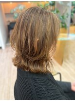 オーシャン(Ocean)&nbsp;ミディアム ハイライト 白髪ぼかし ベージュカラー 30代 40代