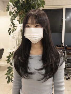 《marin》layer cut × lavender color