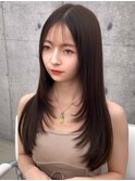美髪レイヤーカット/顔まわりレイヤー/くびれミディアムレイヤー