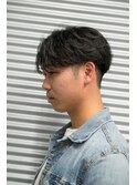 MEN’S HAIR/波巻きツイストスパイラル/リバースセンターパート