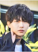 渋谷センターパートルーズパーマシャドウパーマ波巻きパーマ緩め