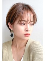 ヴァイブス(vibes) 似合わせ丸みショート×オレンジベージュで柔らかい印象に