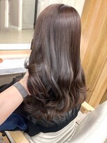 キラーナセンダイ(KiRANA SENDAI)&nbsp;チョコレートブラウン×顔まわりレイヤーロング　20代30代