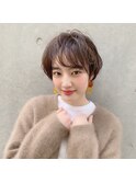 美髪マニッシュショートネイビーカラー