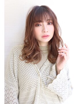 オーロ(ORO) 大人かわいい軽やかなウェーブのマロンベージュ