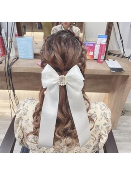 ヘアセット アリエス 新宿駅前店(aries) ＊編み込みハーフアップ＊